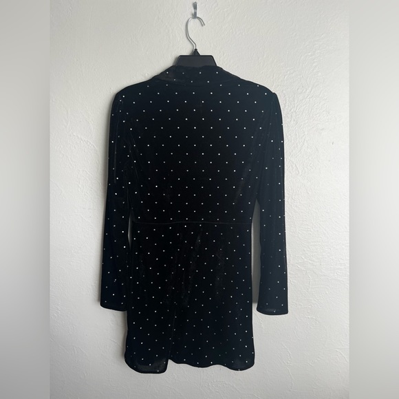 Zara Verona Mini Velvet Dress Size Medium - Picture 11 of 14